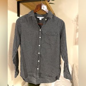 Old Navy Black and White Button Down